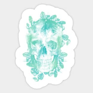 Tropical Skull Sticker